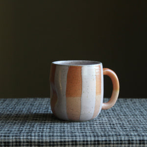 Tri-Colour Stripes Mugs & Cups Lilac/Blush/Coral