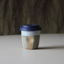 Travel Cups Stripey Bluestone/Cream/Lilac