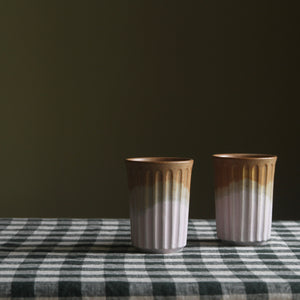 SALE Fluted Cup Tall Lilac/Chestnut