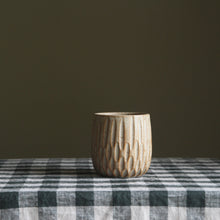 Rounded Cup Carved Oatmeal