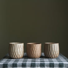 Rounded Cup Carved Oatmeal