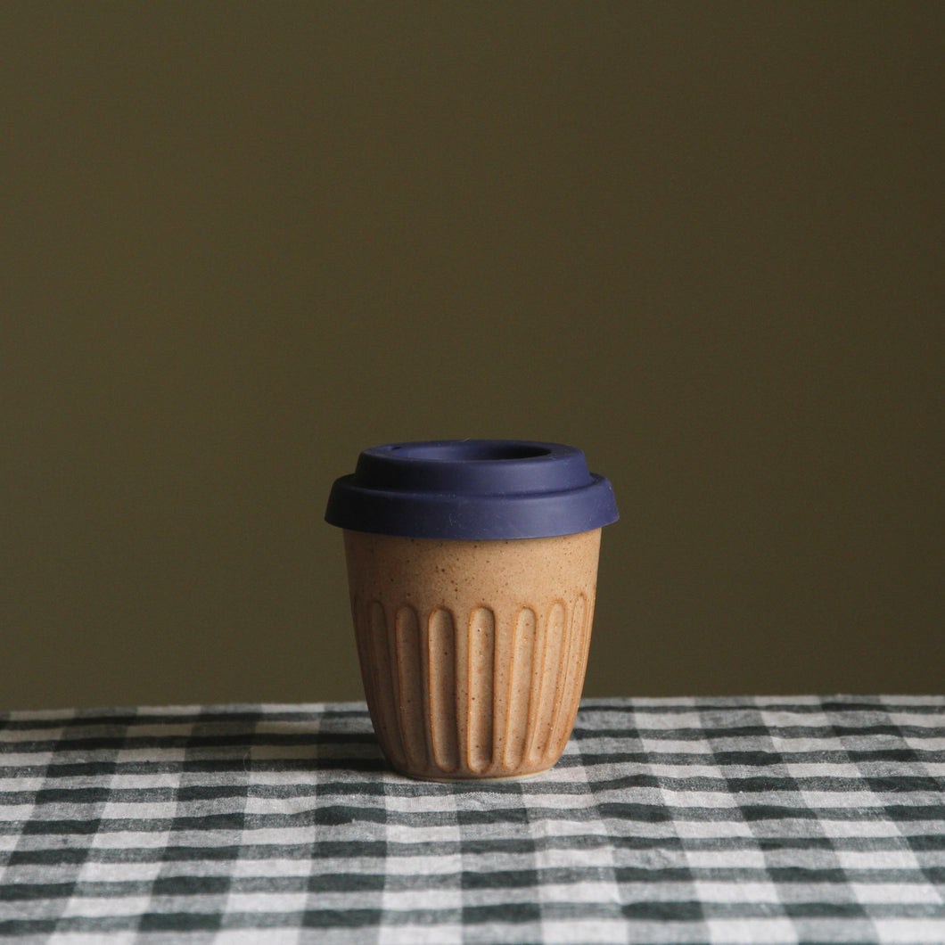 Fluted Travel Cups Chestnut