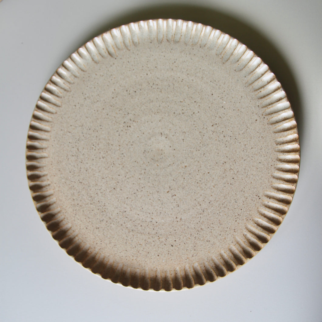 Platter #2 Fluted Sandstone