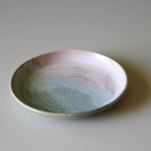 Multi Glaze Deep Sided Dinner Plate Pastels