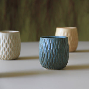 Rounded Tumblers Carved