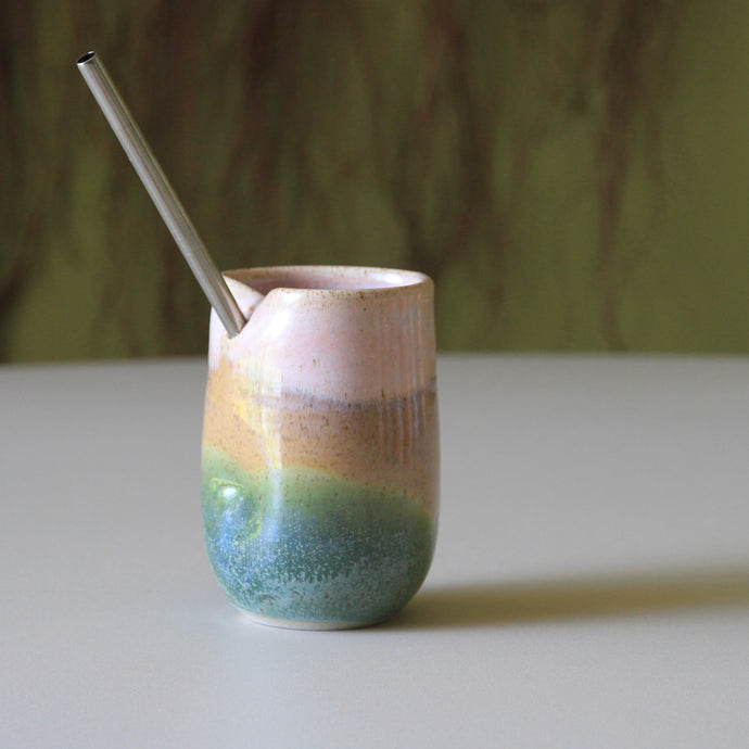 'I Heart Smoothie' Cups Rainbow