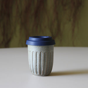 Fluted Travel Cups Bluestone