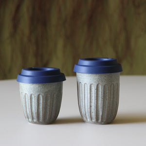 Fluted Travel Cups Bluestone